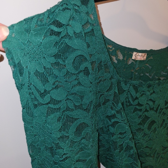 Free People long sleeved lace top - Picture 3 of 8